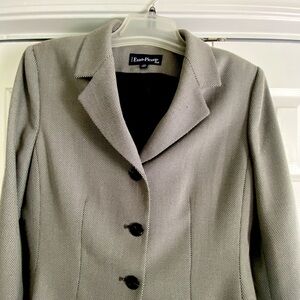 Women’s petite two piece suit with skirt